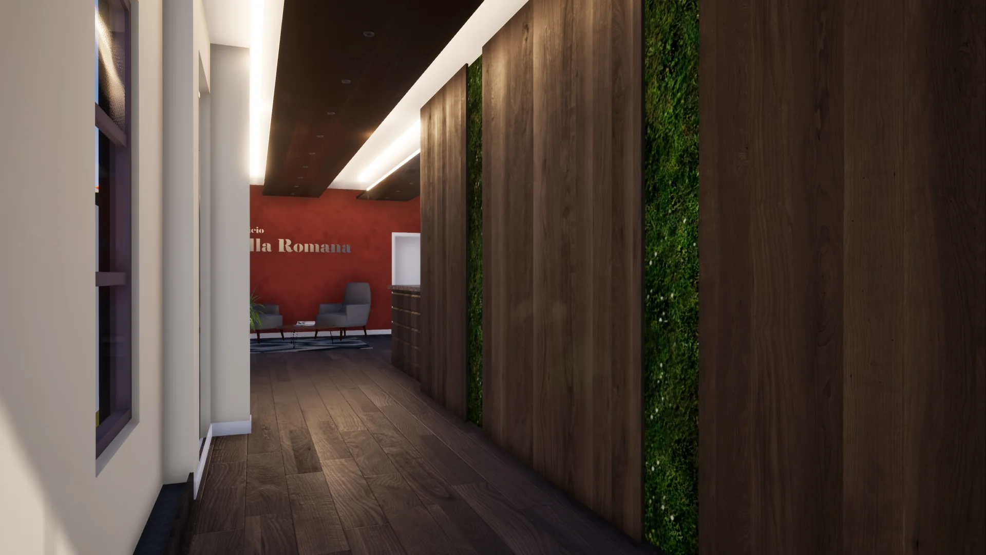Villa Romana, visualización de diseño
